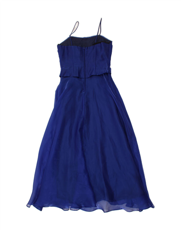 REBECCA Womens Slip Dress UK 12 Medium Navy Blue Polyester Vintage Rebecca and Second-Hand Rebecca from Messina Hembry 