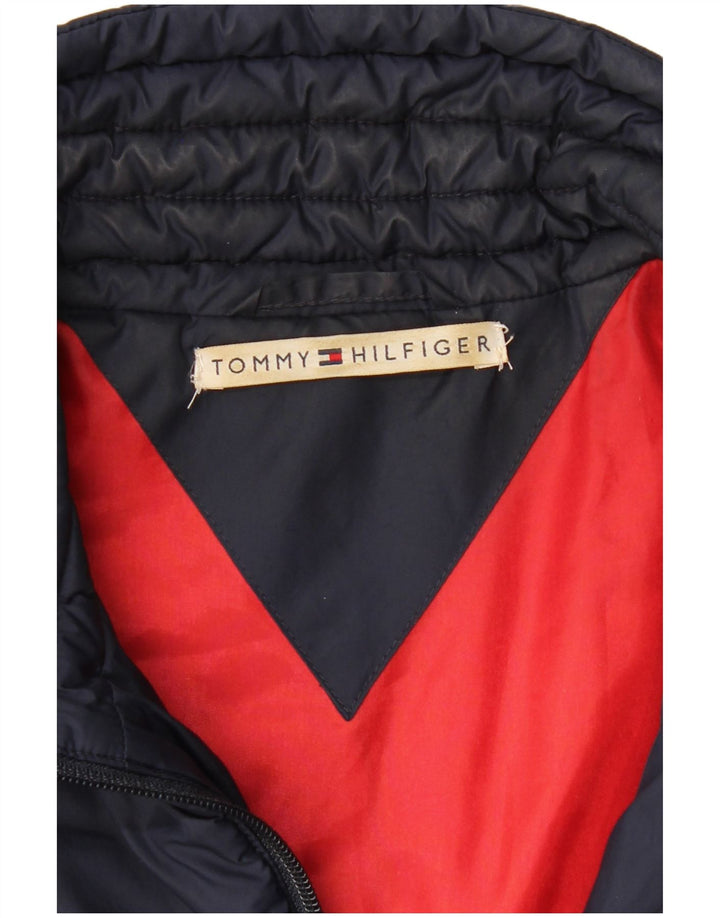 TOMMY HILFIGER Giacca imbottita da donna UK 18 XL Blu navy