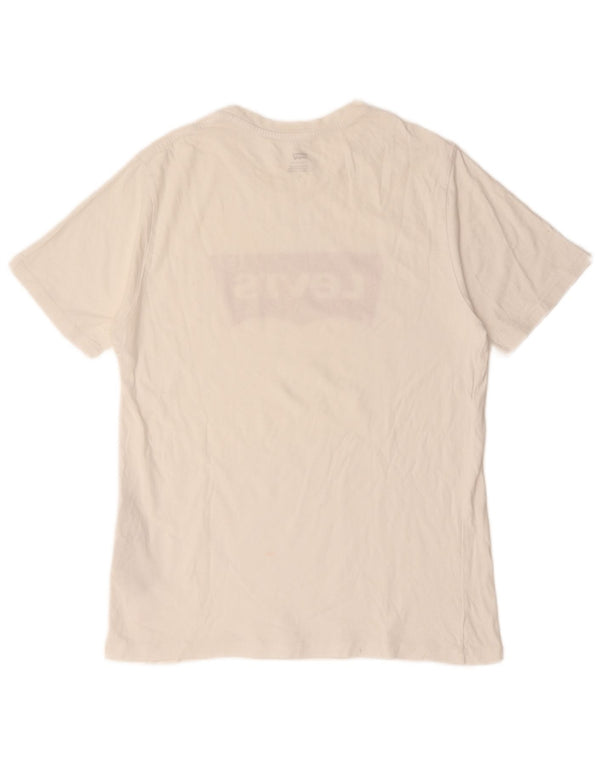 T-shirt grafica da uomo Levi's Top in cotone bianco medio