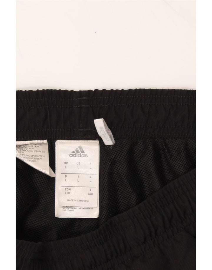 ADIDAS Mens Climalite Tracksuit Trousers Large Black Polyester Vintage Adidas and Second-Hand Adidas from Messina Hembry 