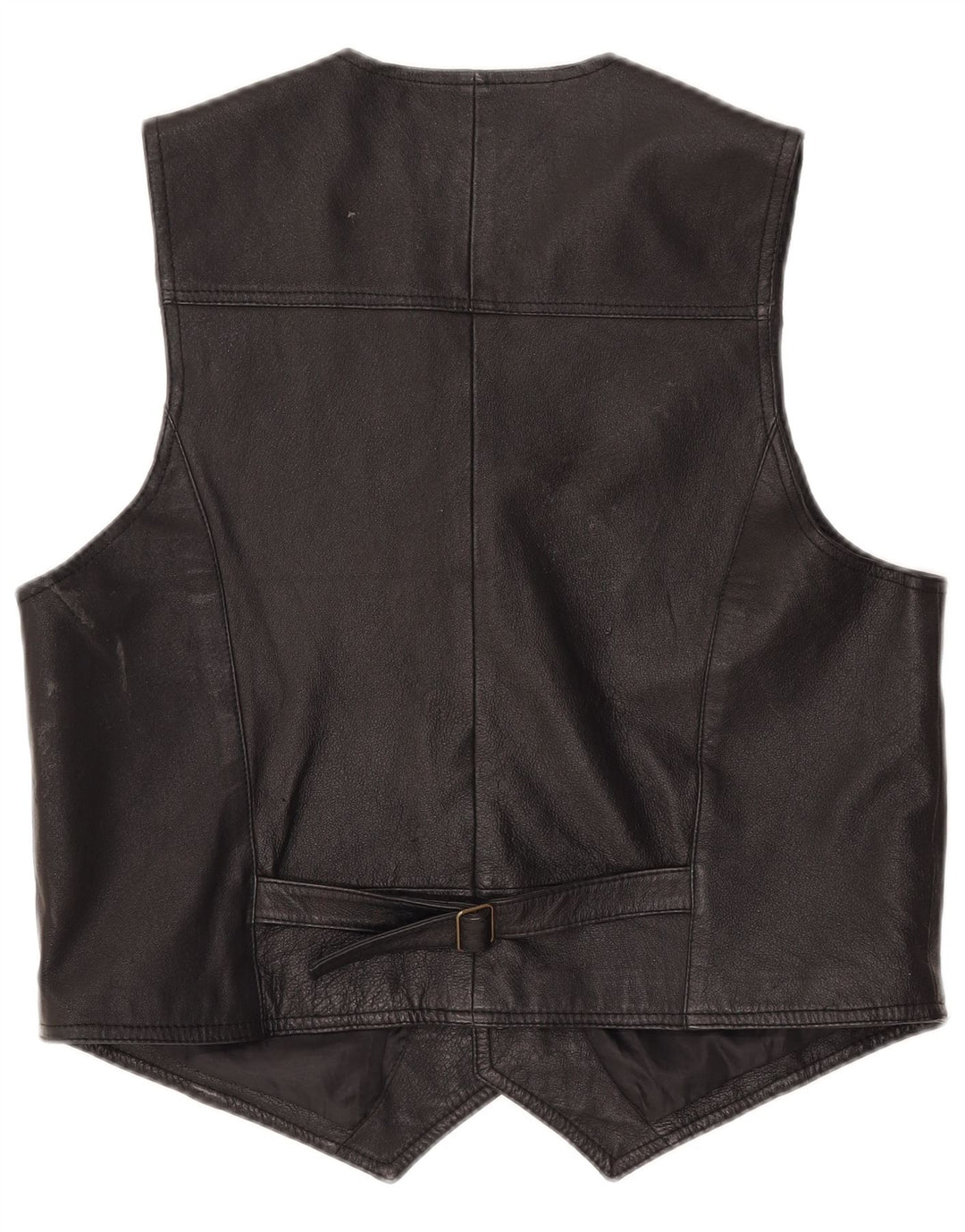 Gilet in pelle da uomo John F Gee in pelle nera media