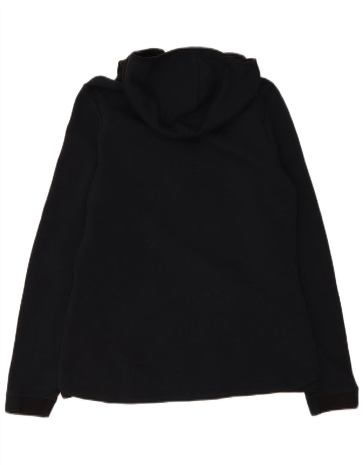 Felpa con cappuccio e zip grafica Nike Dri Fit da donna UK 12 poliestere nero medio