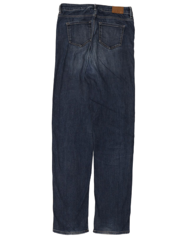 Marks & Spencer Donna The Sophia Straight Jeans UK 10 Small W30 L33 Blu