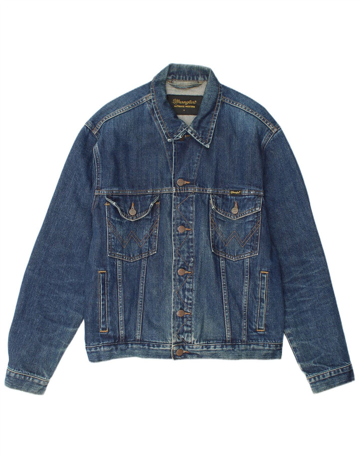 Giacca di jeans da uomo Wrangler UK 38 Cotone blu medio