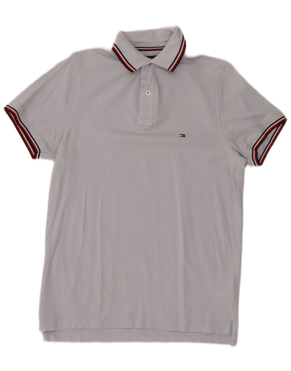 TOMMY HILFIGER Polo da uomo slim fit piccola in cotone blu