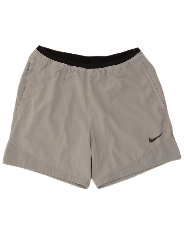 Pantaloncini sportivi Nike Dri Fit Standard Fit da uomo XL in poliestere grigio