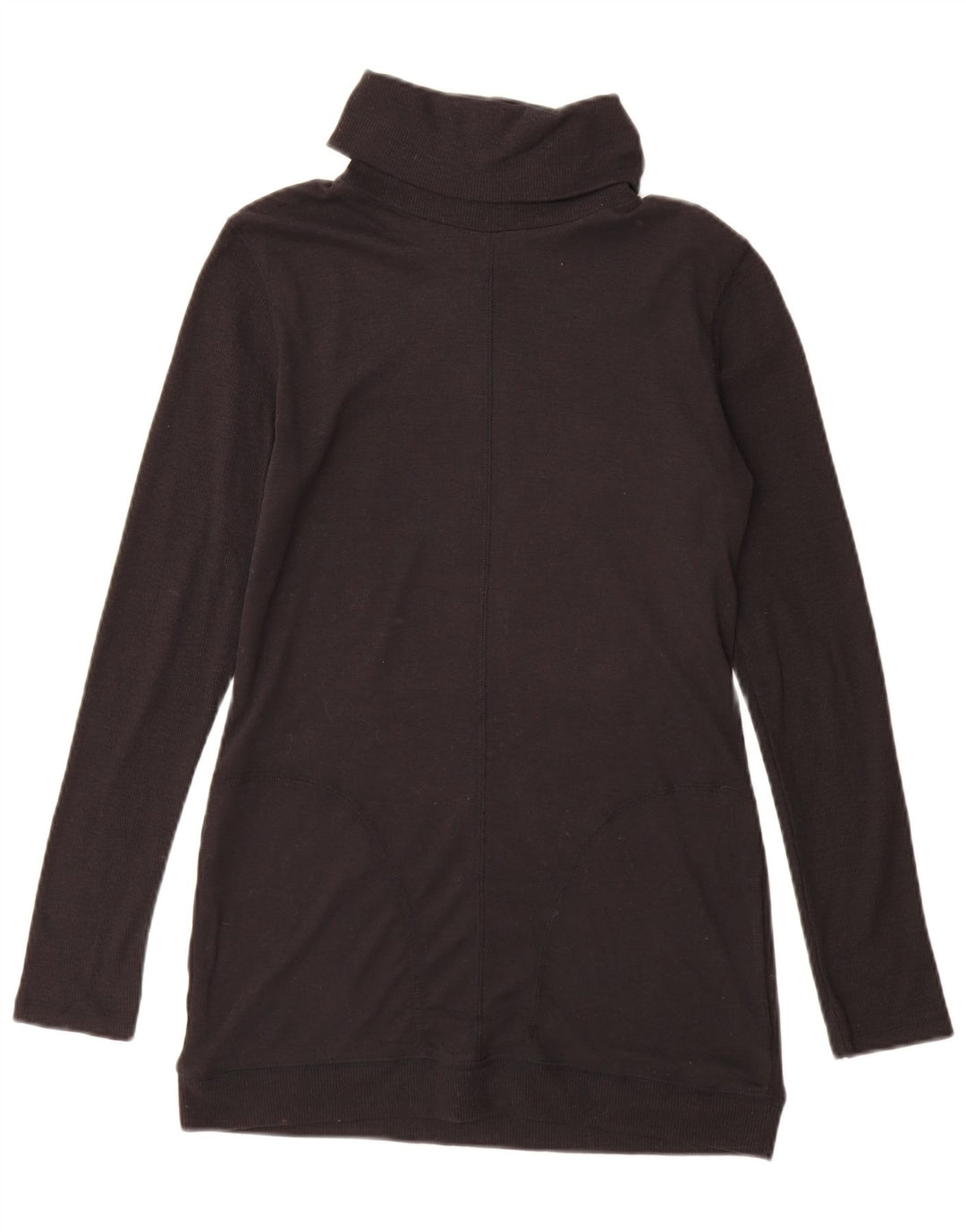 Maglione maglione a collo alto Marks & Spencer da donna UK 10 piccolo nero