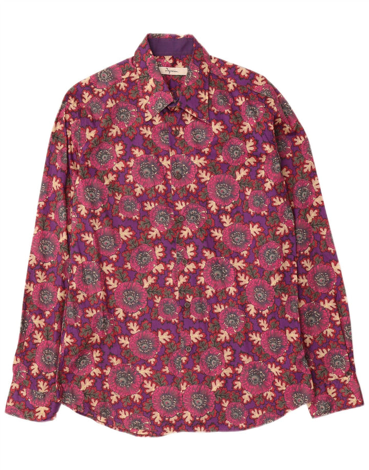 Camicia da uomo Ingram taglia 41 16 grande cotone floreale multicolore