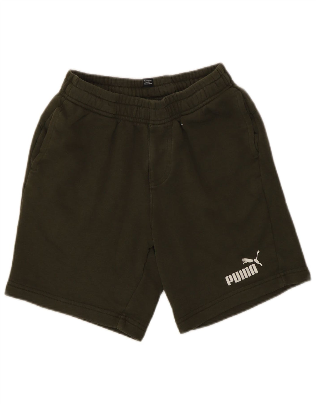 Pantaloncini sportivi Puma da bambino 11-12 anni in cotone kaki