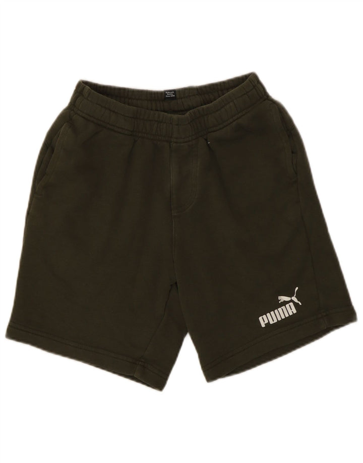 Pantaloncini sportivi Puma da bambino 11-12 anni in cotone kaki