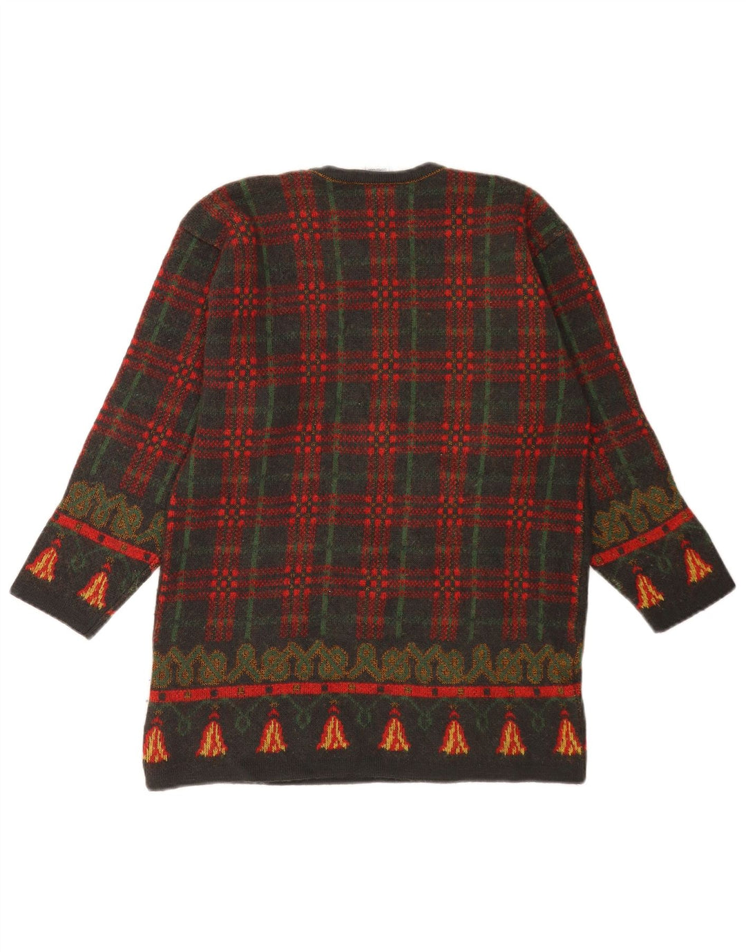 LE TRUC Maglione girocollo con grafica da donna IT 40 Piccolo patchwork grigio
