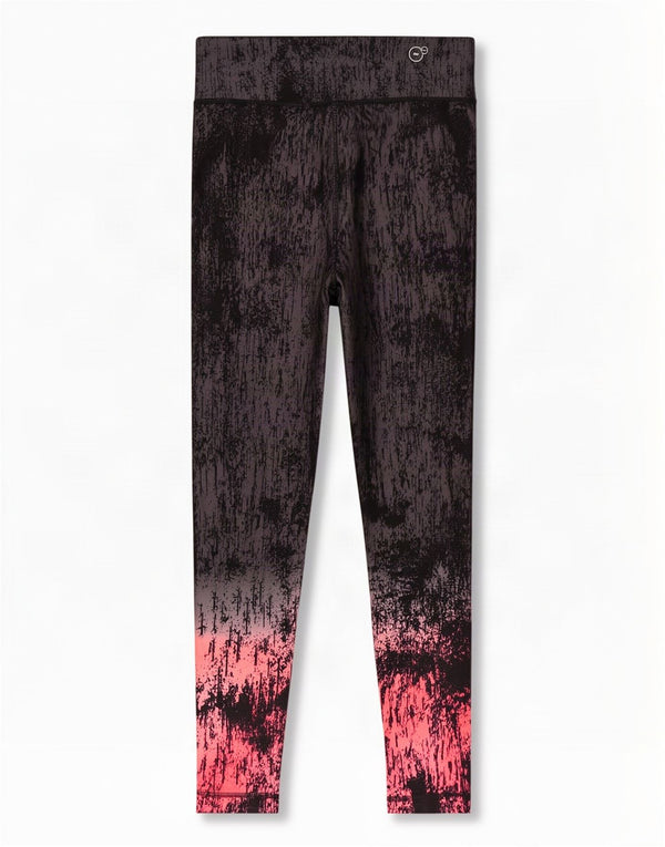 Leggings da donna Puma UK 14 Large Nero Tie Dye Poliestere