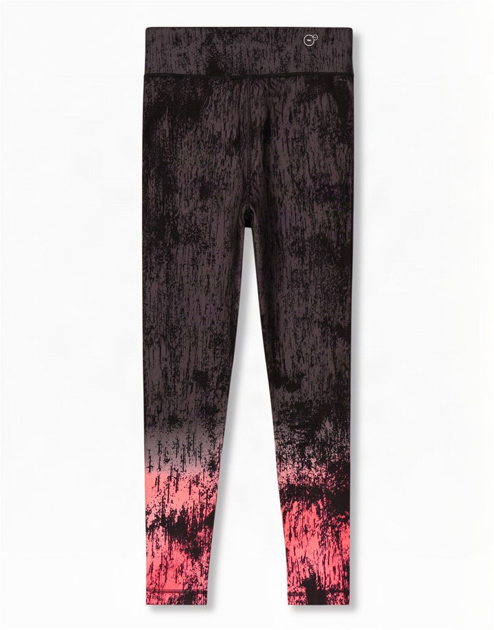 Leggings da donna Puma UK 14 Large Nero Tie Dye Poliestere