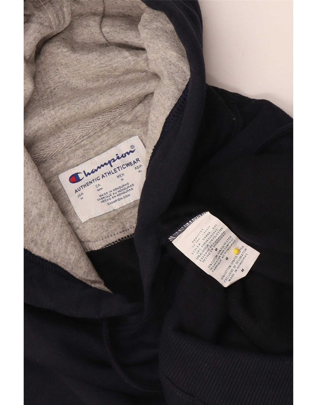Maglione con cappuccio Champion da uomo, vestibilità regolare, cotone medio blu navy
