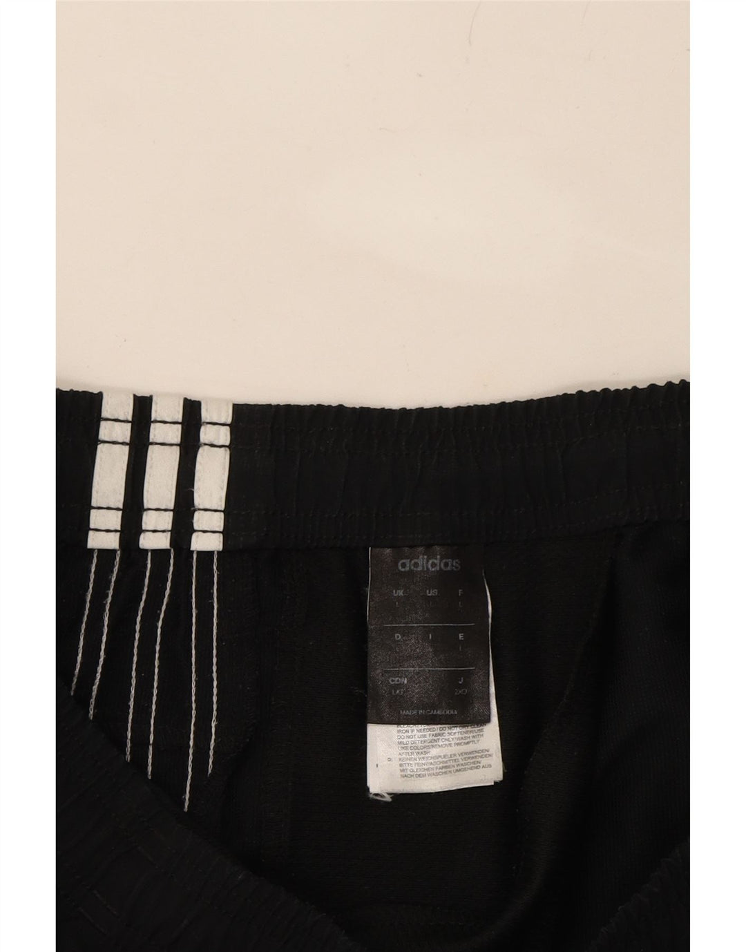 ADIDAS Mens Tracksuit Trousers Joggers Large  Black Polyester Vintage Adidas and Second-Hand Adidas from Messina Hembry 