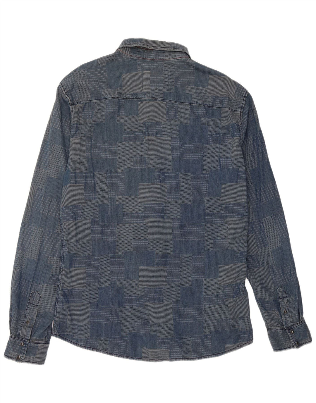 Camicia da uomo Gaudi 2XL Cotone patchwork blu