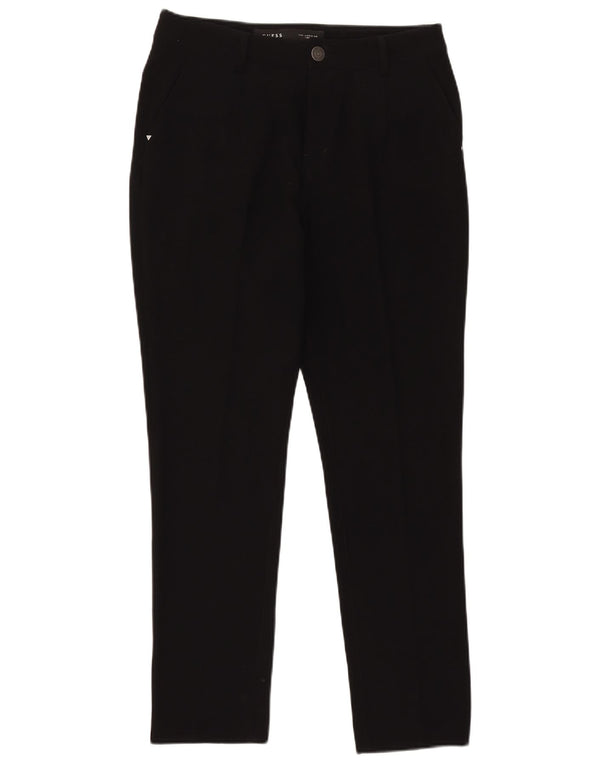 Pantaloni chino slim da donna Guess W27 L28 cotone nero