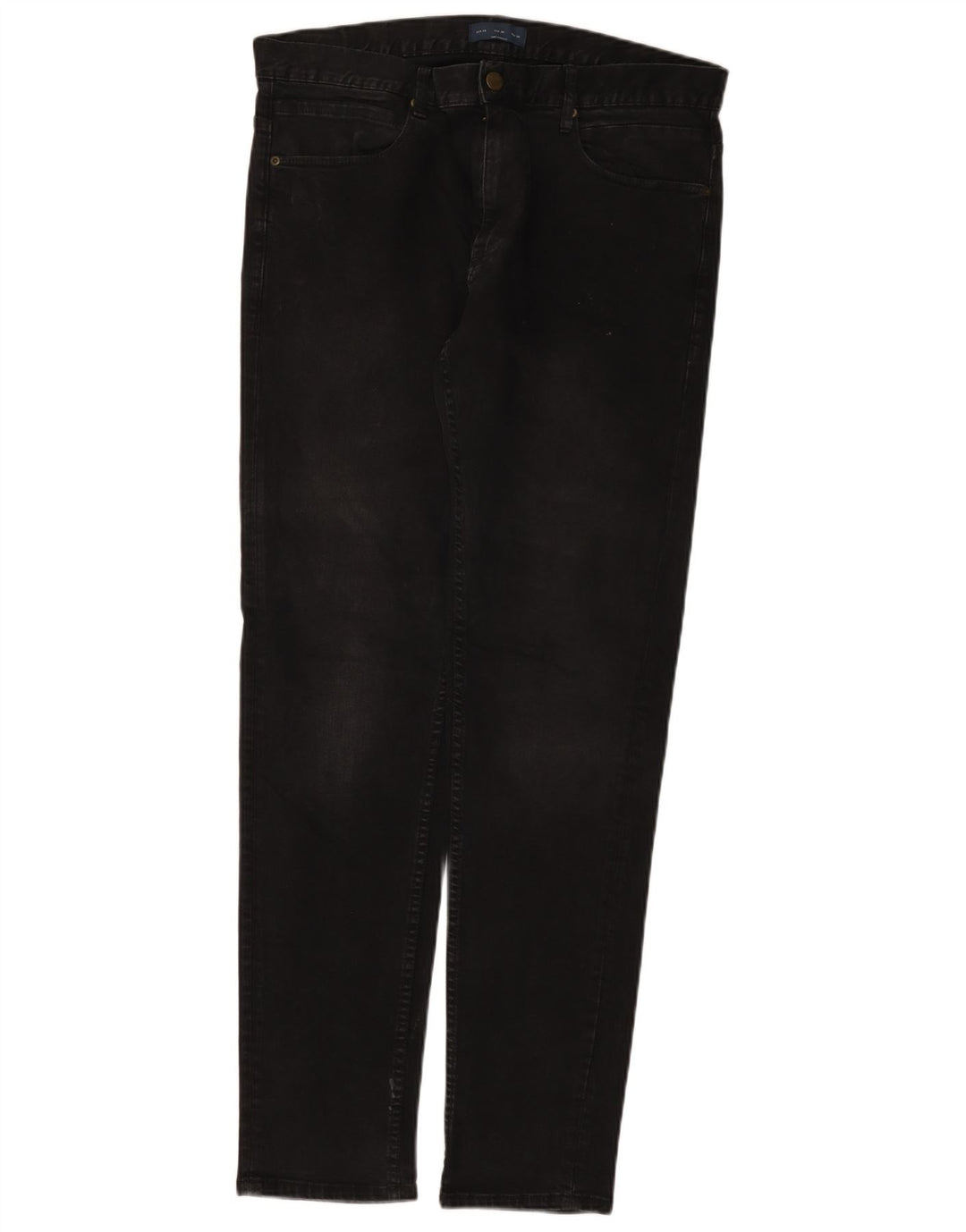 Jeans slim da uomo Zara EU 46 XL W36 L33 Neri