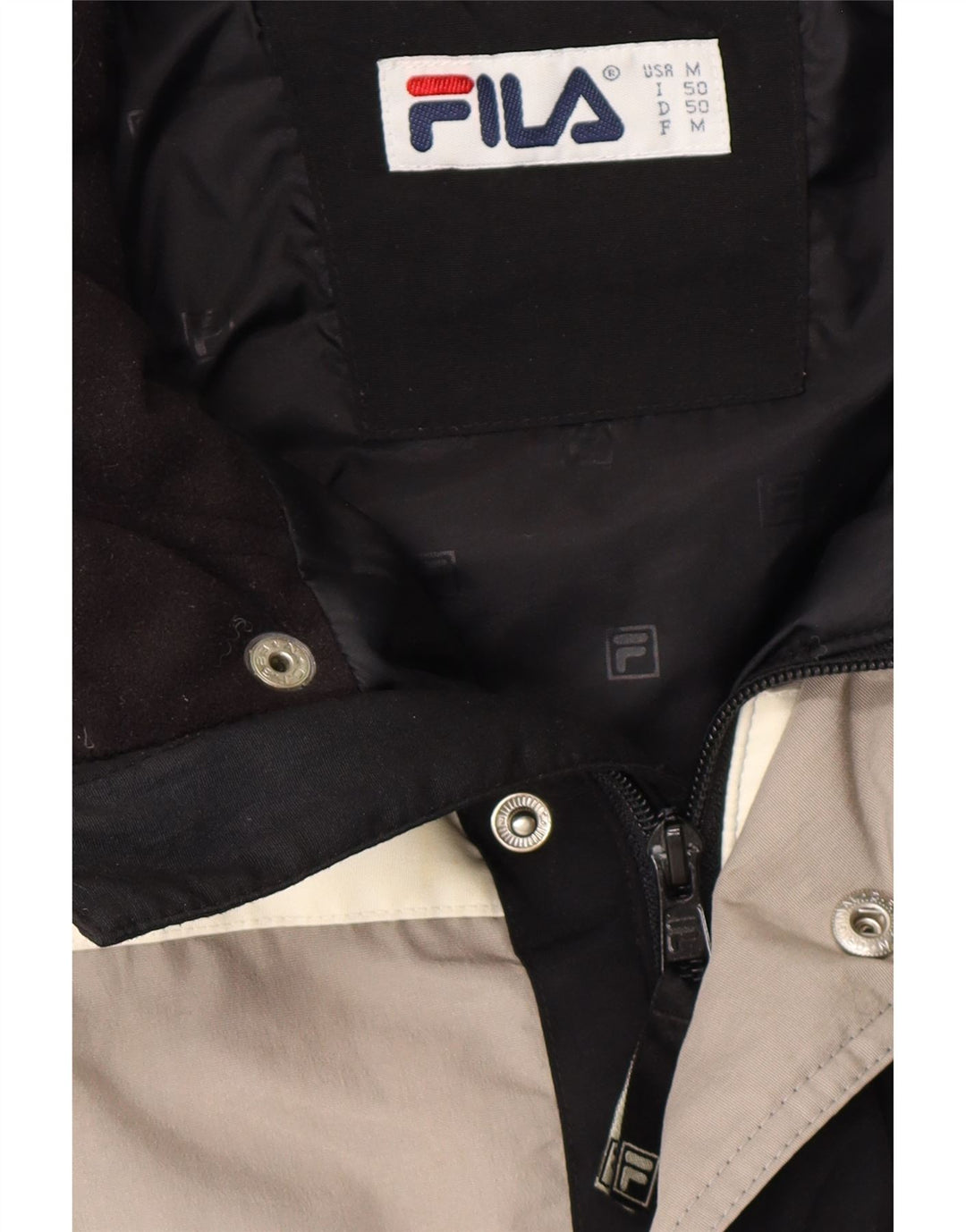 Giacca imbottita da uomo FILA UK 38 Medium Black Colourblock in poliammide
