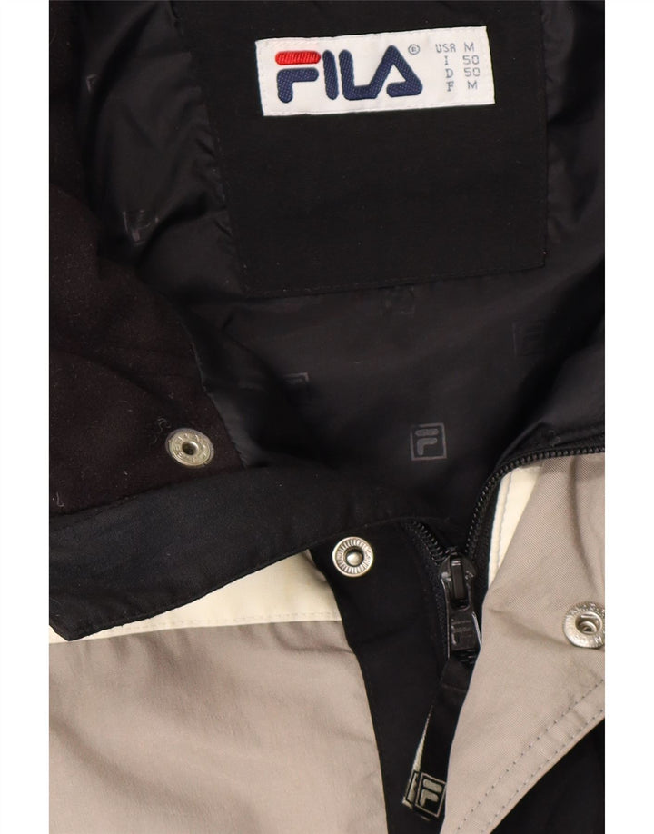 Giacca imbottita da uomo FILA UK 38 Medium Black Colourblock in poliammide