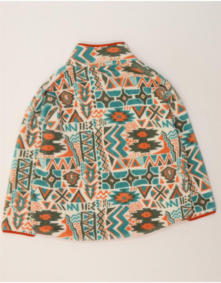 Maglione in pile da donna Promod con bottoni sul retro UK 20 2XL Fair Isle multicolore