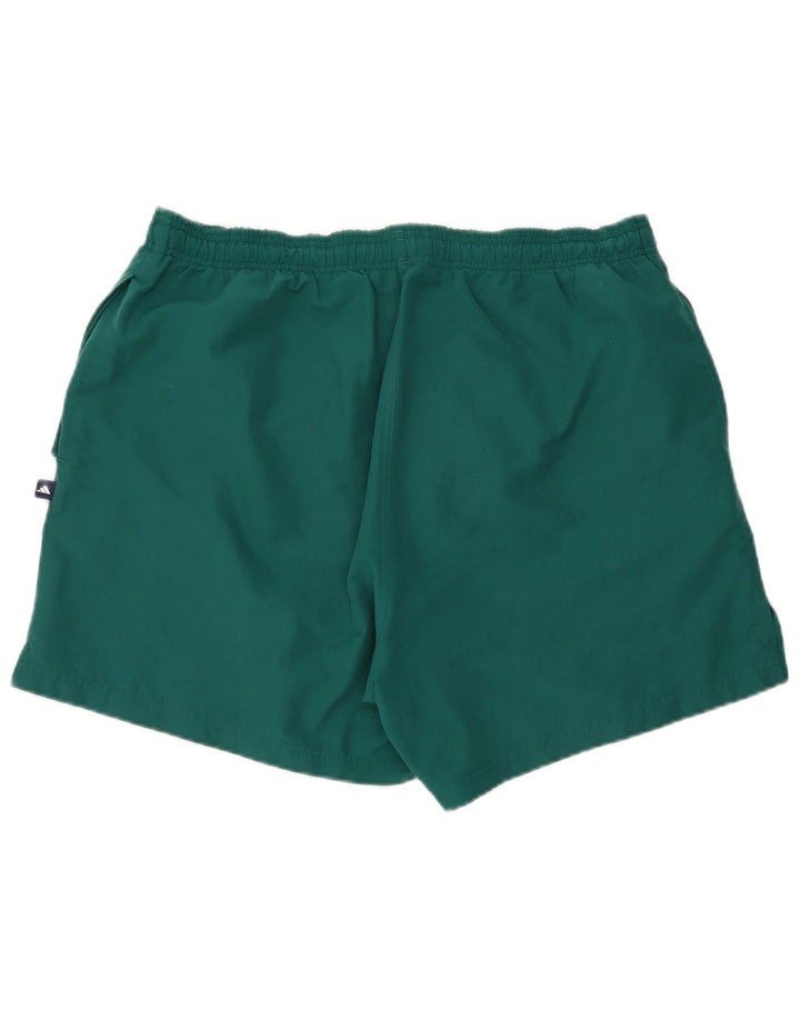 Pantaloncini sportivi Adidas da uomo grandi in poliestere verde