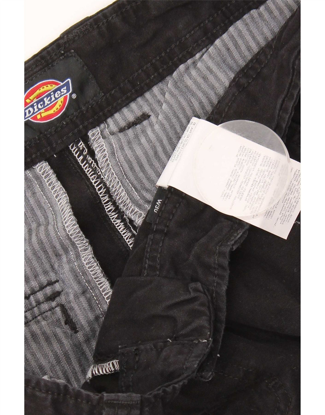 Pantaloni cargo dritti da uomo Dickies W30 L30 cotone nero