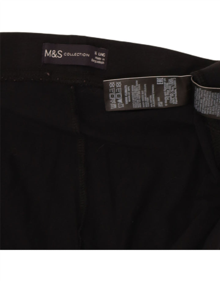 Leggings da donna Marks & Spencer UK 16 grande cotone nero