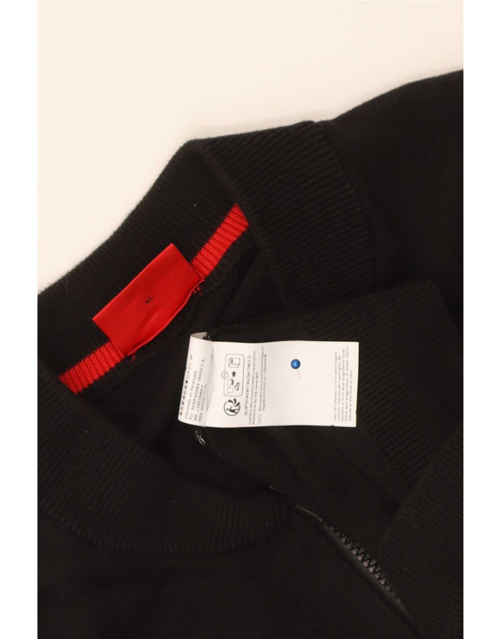 Maglione cardigan da uomo Hugo Boss XL in cotone nero