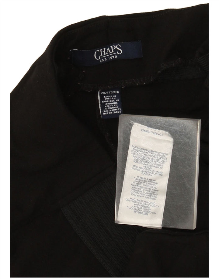 Leggings da donna Chaps UK 20 2XL Viscosa nera