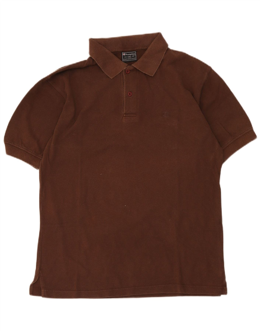 Polo da uomo Champion in cotone marrone medio