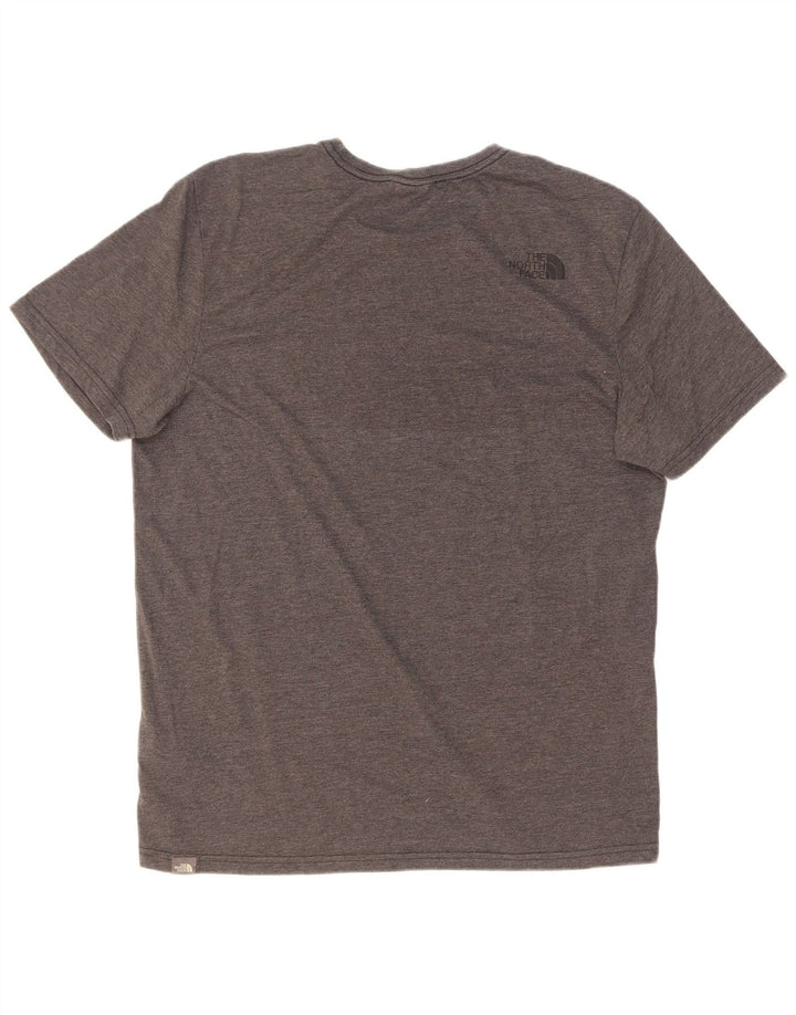 T-shirt grafica da uomo The North Face Top grande in poliestere chiazzato grigio