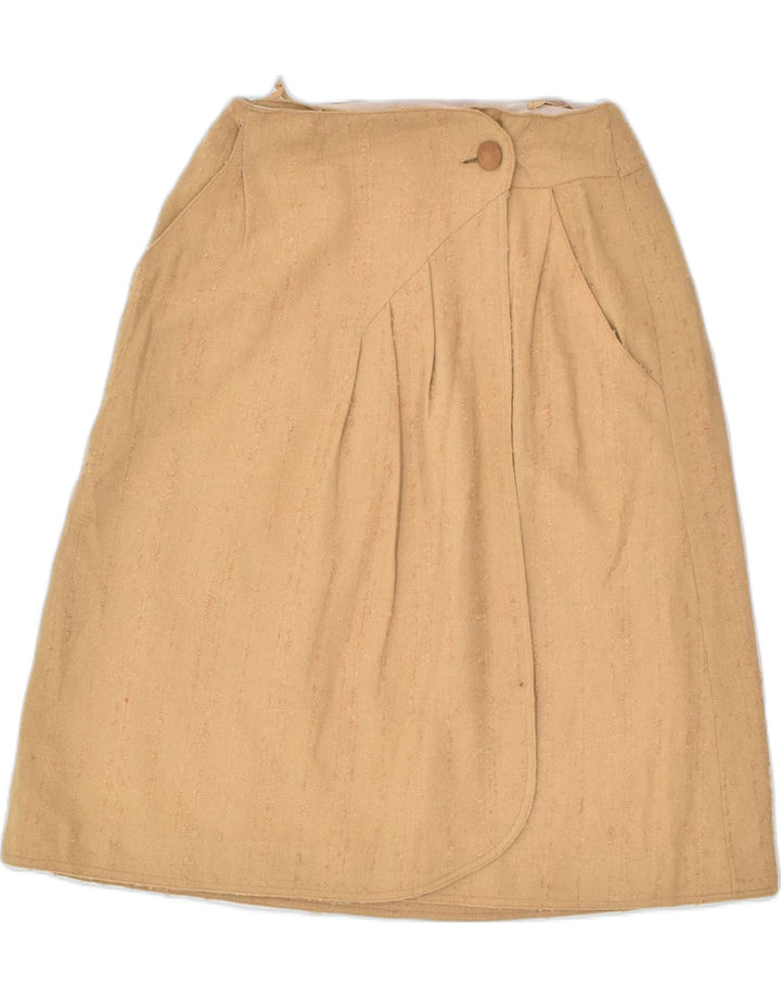 VINTAGE Womens Wrap Skirt W26 Small Brown | Vintage | Thrift | Second-Hand | Used Clothing | Messina Hembry 
