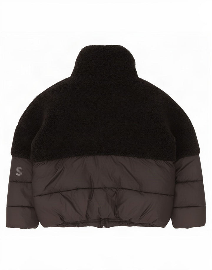 Giacca imbottita grafica per ragazze Hugo Boss 8-9 anni Poliestere color block nero