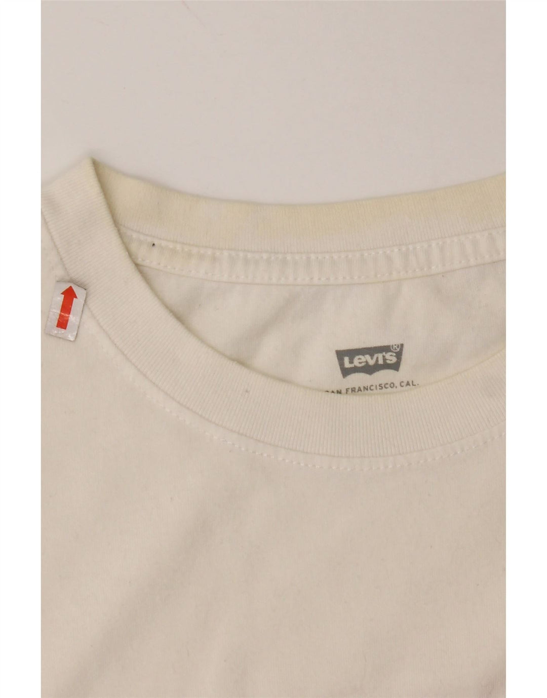 T-shirt grafica corta da donna LEVI'S UK 10 Small White Colourblock