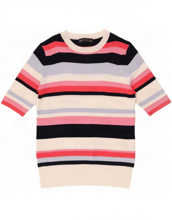 T-shirt da donna Marks & Spencer Top UK 14 a righe multicolori medie