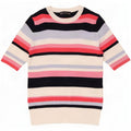 T-shirt da donna Marks & Spencer Top UK 14 a righe multicolori medie