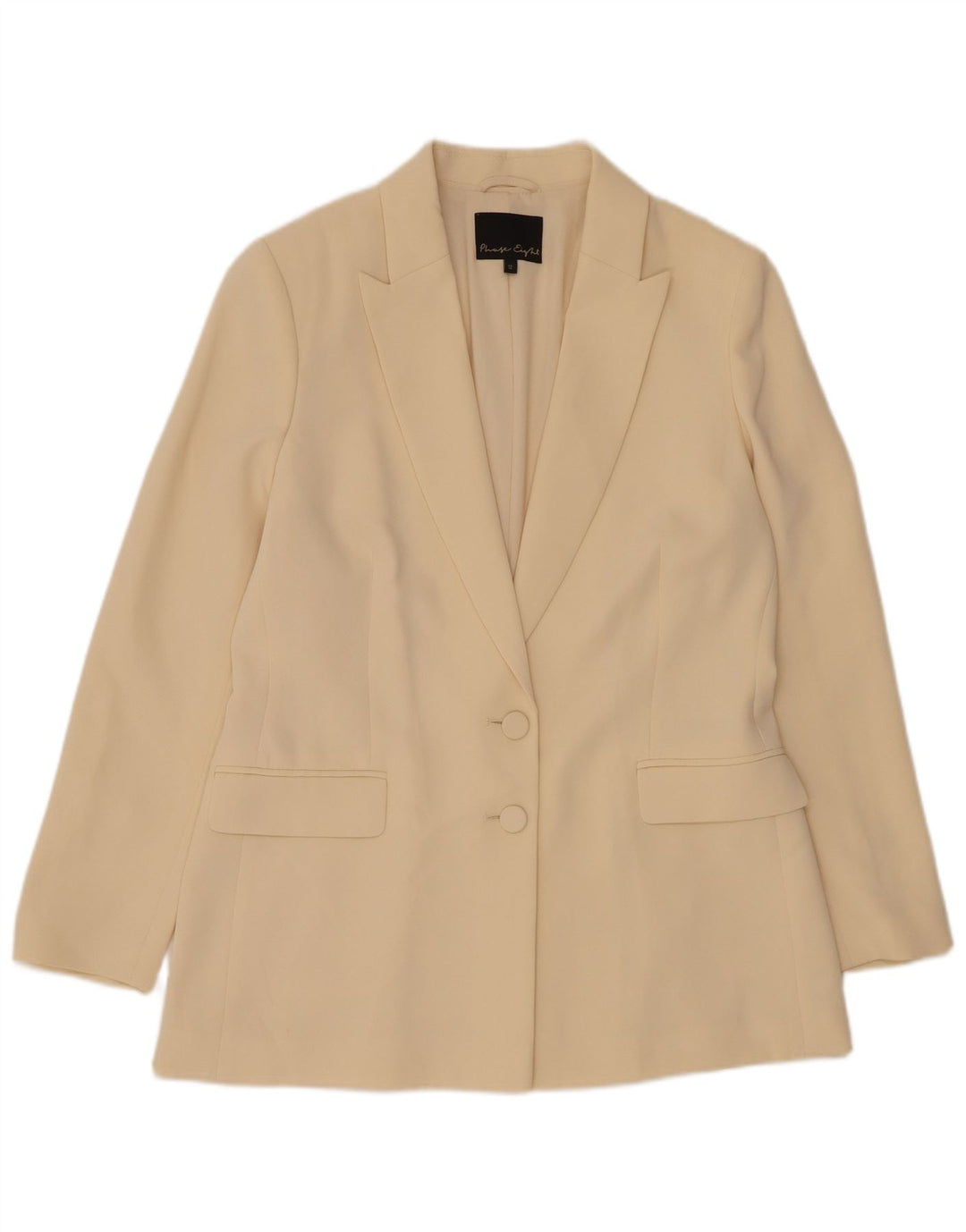 Giacca blazer a 2 bottoni da donna Phase Eight UK 14 Poliestere beige medio