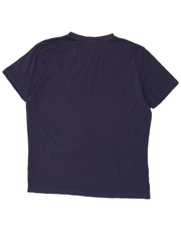 T-shirt da uomo PUMA Top XL blu navy in cotone