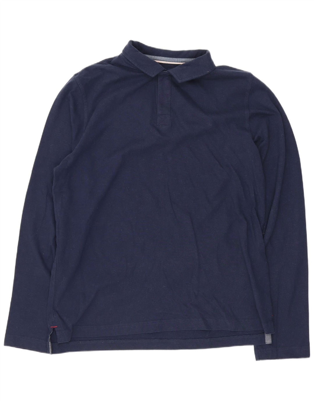 Polo Joules da uomo a maniche lunghe in cotone blu navy medio
