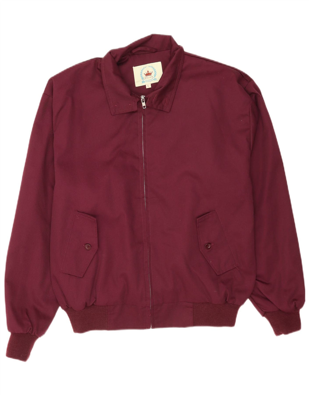 Giubbotto bomber da uomo Relco UK 40 Large Bordeaux Poliestere