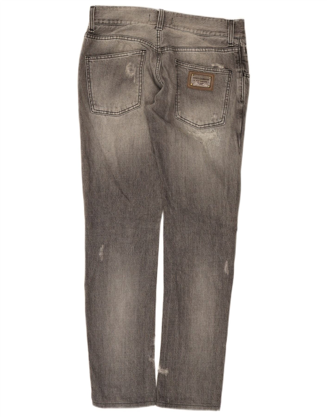 Jeans slim effetto consumato da donna Dolce & Gabbana IT 44 medio W30 L31 grigio
