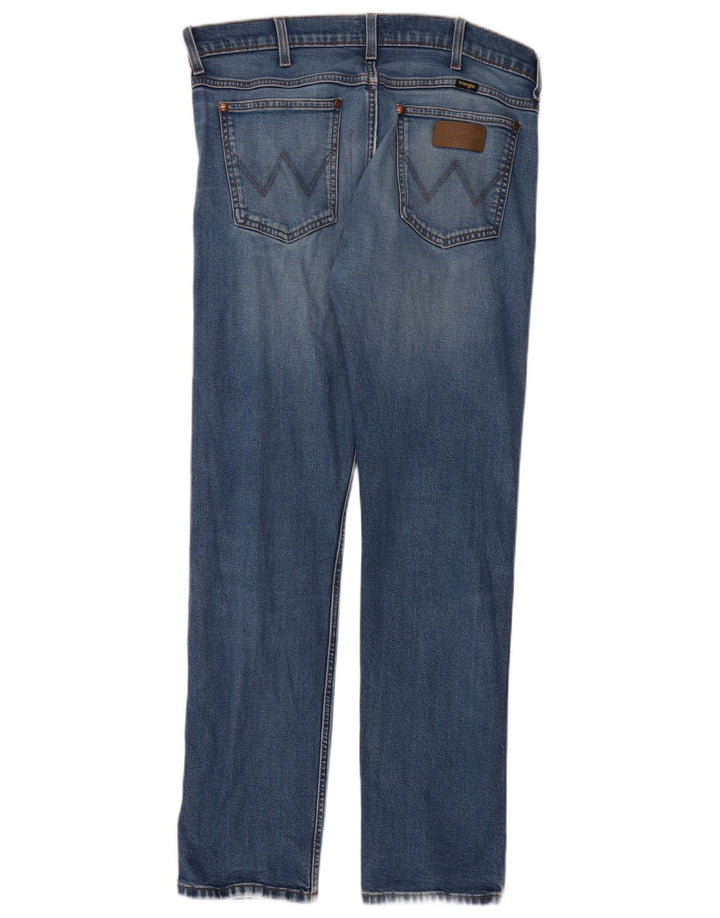 Jeans dritti da uomo Wrangler W33 L32 cotone blu