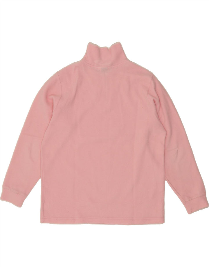 INVICTA Womens Zip Neck Fleece Jumper UK 16 Large Pink Polyester Vintage Invicta and Second-Hand Invicta from Messina Hembry 