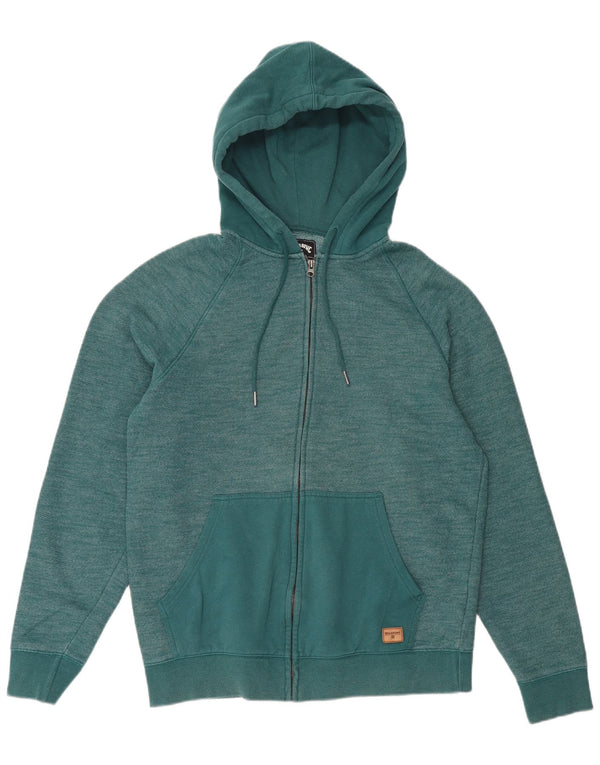 Maglione con cappuccio e zip da uomo Billabong XL in cotone verde