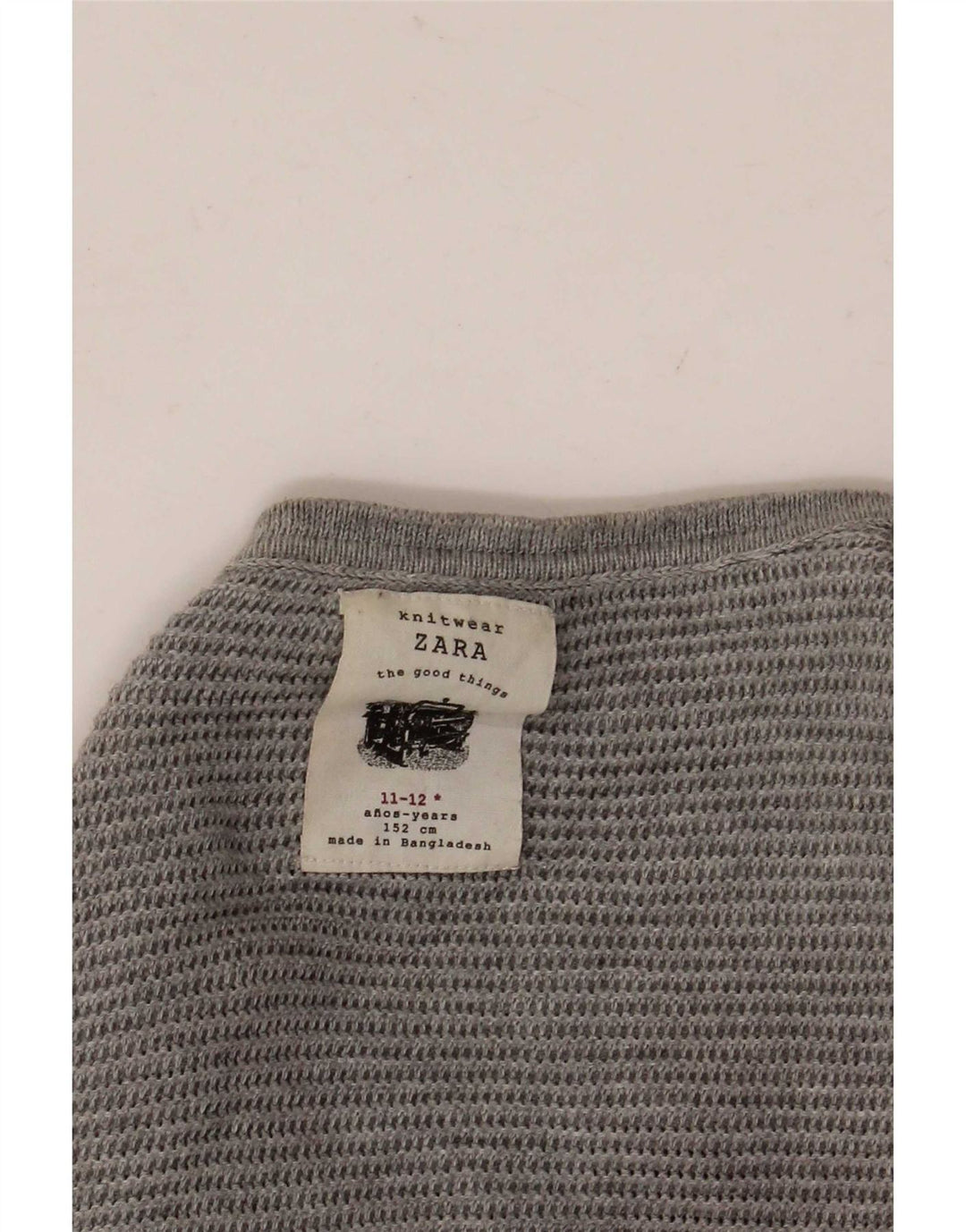 Maglione maglione girocollo da ragazzo Zara 11-12 anni Grigio