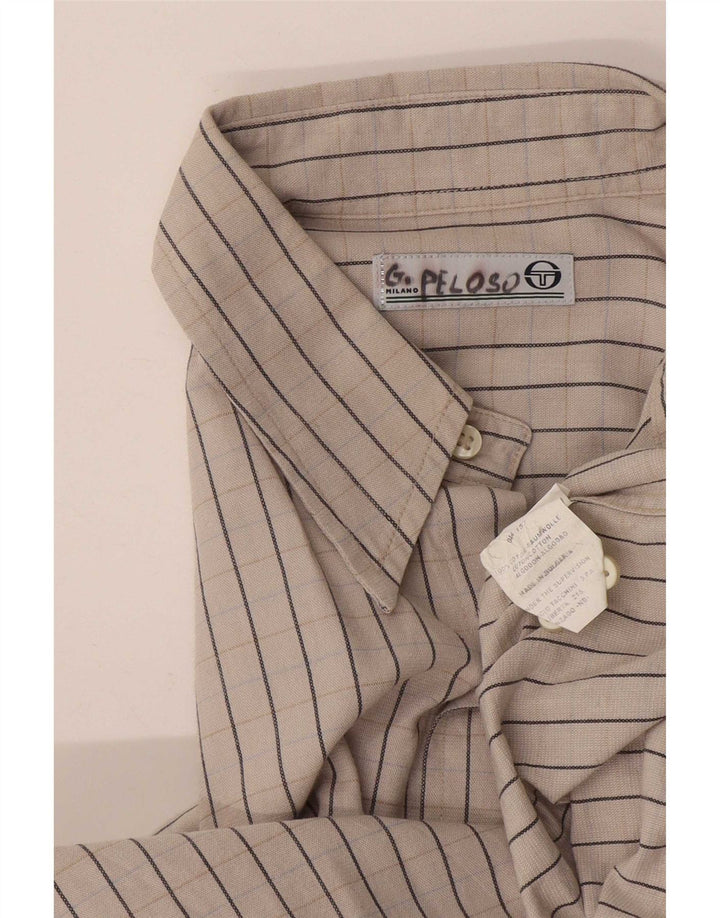 Camicia Uomo Sergio Tacchini Cotone Rigato Grigio Medio