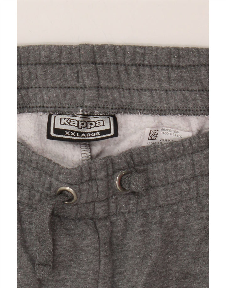 KAPPA Mens Tracksuit Trousers Joggers 2XL  Grey Cotton Vintage Kappa and Second-Hand Kappa from Messina Hembry 