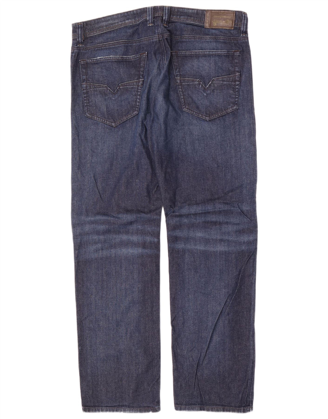 Jeans dritti da uomo Diesel W36 L32 in cotone blu