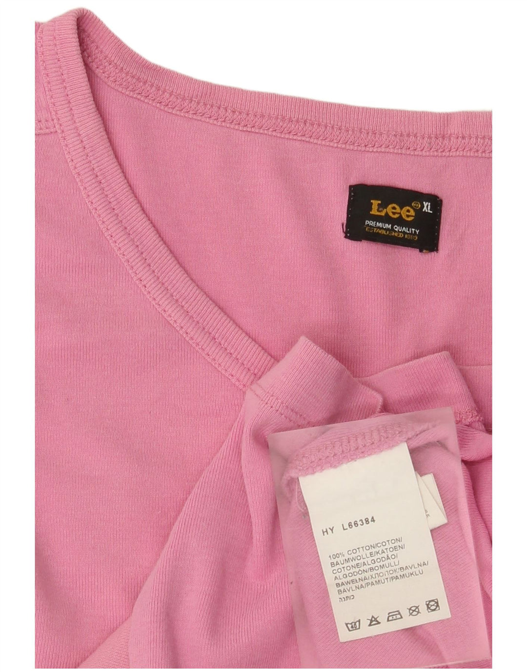 Lee Top da donna a maniche lunghe UK 18 XL in cotone rosa